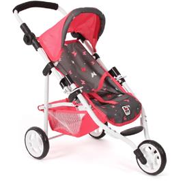 Carro boneca Jogging Lola Borboletas Rosa