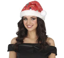 Chapéu de Natal do boneco de neve vermelho