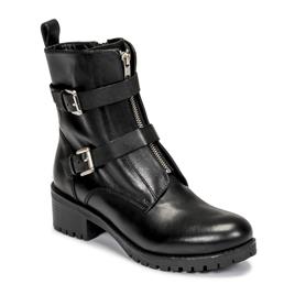 Cosmo Paris  Botas baixas KARINE  Preto Disponível em tamanho para senhora. 37,41.Mulher > Sapatos > Botins