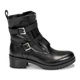 Cosmo Paris  Botas baixas KARINE  Preto Disponível em tamanho para senhora. 37,41.Mulher > Sapatos > Botins