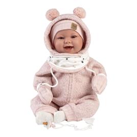 Boneca Tala Sorrisos c/ Pijama Rosa 44cm