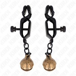 KINK - GRAMPOS DE BICO ESTILO BELL JAW PRETO 7 CM