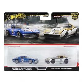 Hot Wheels Pack 2 Carros Personalizados Corvette Stingray Coupe - 69 Copo Corvette