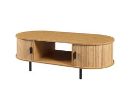 Mesa de centro tvedestrand com portas de bambu [en.casa]