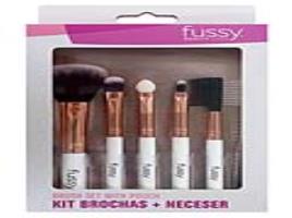 Kit Maquilhagem Fussy Pincéis