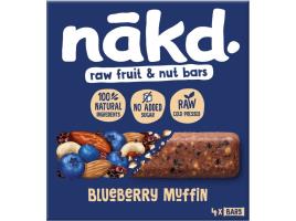 Barras Nakd Cruas Fruta Muffin E Mirtilo 4x35g