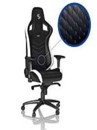 Cadeira noblechairs EPIC PU Leather SK Gaming Edition Preto / Branco / Azul