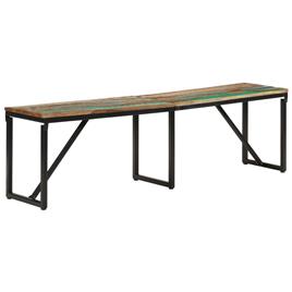 vidaXL Banco 160x35x46 cm madeira recuperada maciça