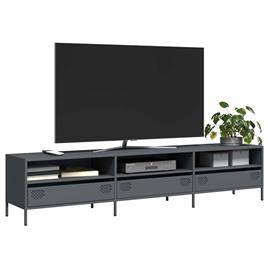 vidaXL Móvel de TV 202x39x43,5 cm aço laminado a frio antracite