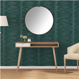 vidaXL Painéis de parede 48 pcs 50x50 cm 12m² XPS pedra verde