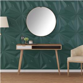 vidaXL Painéis de parede 48 pcs 50x50 cm 12m² XPS estrela verde