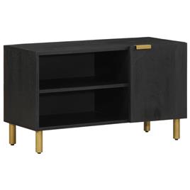 vidaXL Móvel de TV 80x33x46 cm derivados de madeira preto