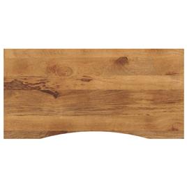 vidaXL Tampo de mesa com curva 140x50x2,5 cm mangueira áspera maciça