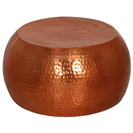 vidaXL Mesa de centro Ø55x28 cm alumínio