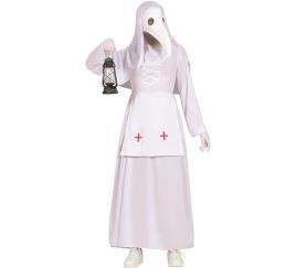 Fato de enfermeira da peste para mulher