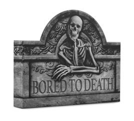 Lápide de papelão entediado até a morte 27,5x37 cm