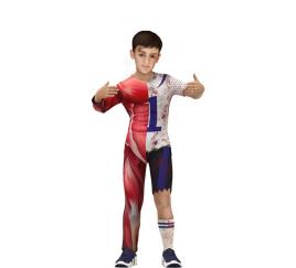 Fato de jogador zombie número um para criança