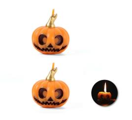 Vela Clássica em Forma de Abóbora 4,5x4,5x5 cm