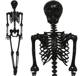 Esqueleto preto 90 cm