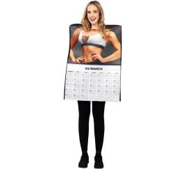 Traje de calendário sexy para mulheres