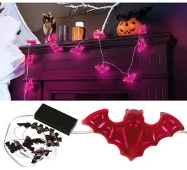Guirlanda de Cordas de Morcego com Pilhas 10 Leds