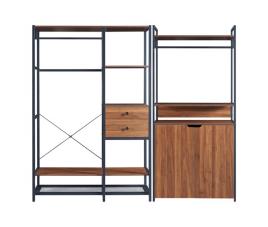 Conjunto de 2 bengaleiros larem com 2 gavetas e 1 compartimento