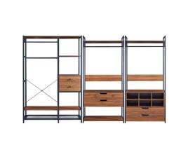 Conjunto de 3 bengaleiros larem com 6 gavetas e 6 compartimentos