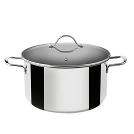 Supreme Panela De Indução De Aço Inoxidável Com Tampa De Vidro 24 Cm