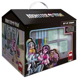 Conjunto de papelaria para casa Monster High 20 unidades