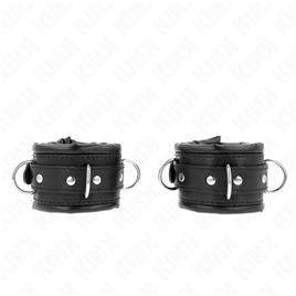KINK - PULSO PESADO COM FORRO DE PELE PRETA AJUSTÁVEL 20-30 CM X 6 CM