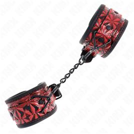 KINK - PULSO PADRÃO DIAMANTE VERMELHO ESCURO AJUSTÁVEL 17-26 CM X 5,5 CM