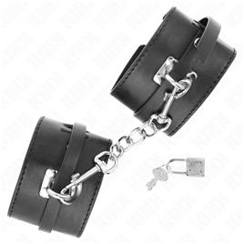 KINK - REMOÇÕES DE PULSO COM BLOQUEIO DELUXE PRETO AJUSTÁVEIS 14,5-21 CM X 6 CM