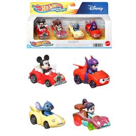 Hot Wheels Pacote De 4 Mini Carros De Personagens Da Disney