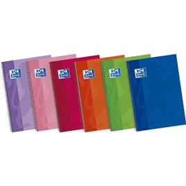 Oxford Hamelin A4 Notebooks Extrahard Cover 80 Sheets Pack Of 5 Colored Notebooks