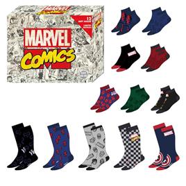 Cerda Caixa De Presente Meias Marvel 12 Pares