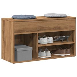 vidaXL Sapateira 80x30x45 cm derivados de madeira carvalho artisiano