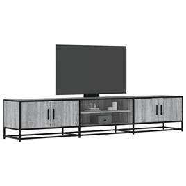 vidaXL Móvel de TV 210x35x41 cm derivados de madeira cinzento sonoma