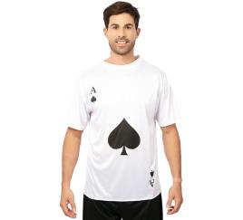 Camiseta adulta branca Ás de Espadas