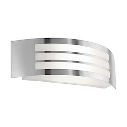 Candeeiro de parede exterior LEIROS CROMADO