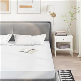 vidaXL Protetor de colchão impermeável 90x200 cm branco