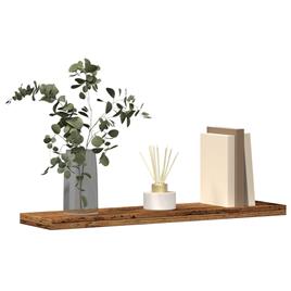 vidaXL Prateleiras de parede 4 pcs derivados de madeira madeira velha
