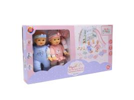 Conjunto De 2 Bonecos Bebé One Two Fun Com Beliche