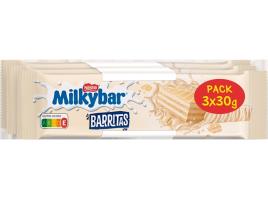 Chocolate Snack Milkybar Wafer Branco Pack 3x30g