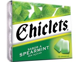 Pastilhas Chiclets Elásticas Spearmint 16.5g