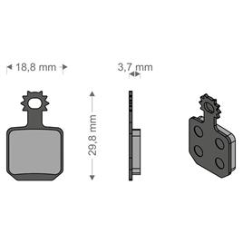 Brenta Ciclo Pastilhas De Freio A Disco Performance Tech Mt5/mt7 Magura (4 Pieces)