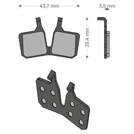 Brenta Ciclo Pastilhas De Freio A Disco Performance Tech Mt5/mt7 Magura