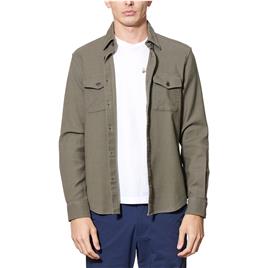 Original Penguin Camisa De Manga Comprida Cloth Loopback Overshirt