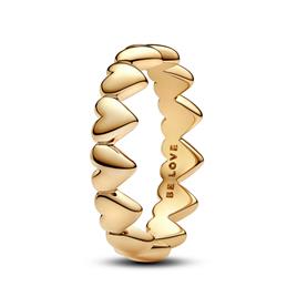 Pandora Anel Row Of Hearts