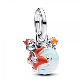 Pandora Charm colgante Chip y Chop 793532C01, Plateado - Ref.