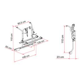 Fiamma Porta-bicicletas Para 2 Bicicletas Mercedes Viano